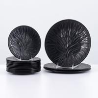 12 Lalique Black ALGUES Dessert Plates & 3 ALGUES Dinner Plates - Sold for $1,152 on 03-01-2025 (Lot 281).jpg